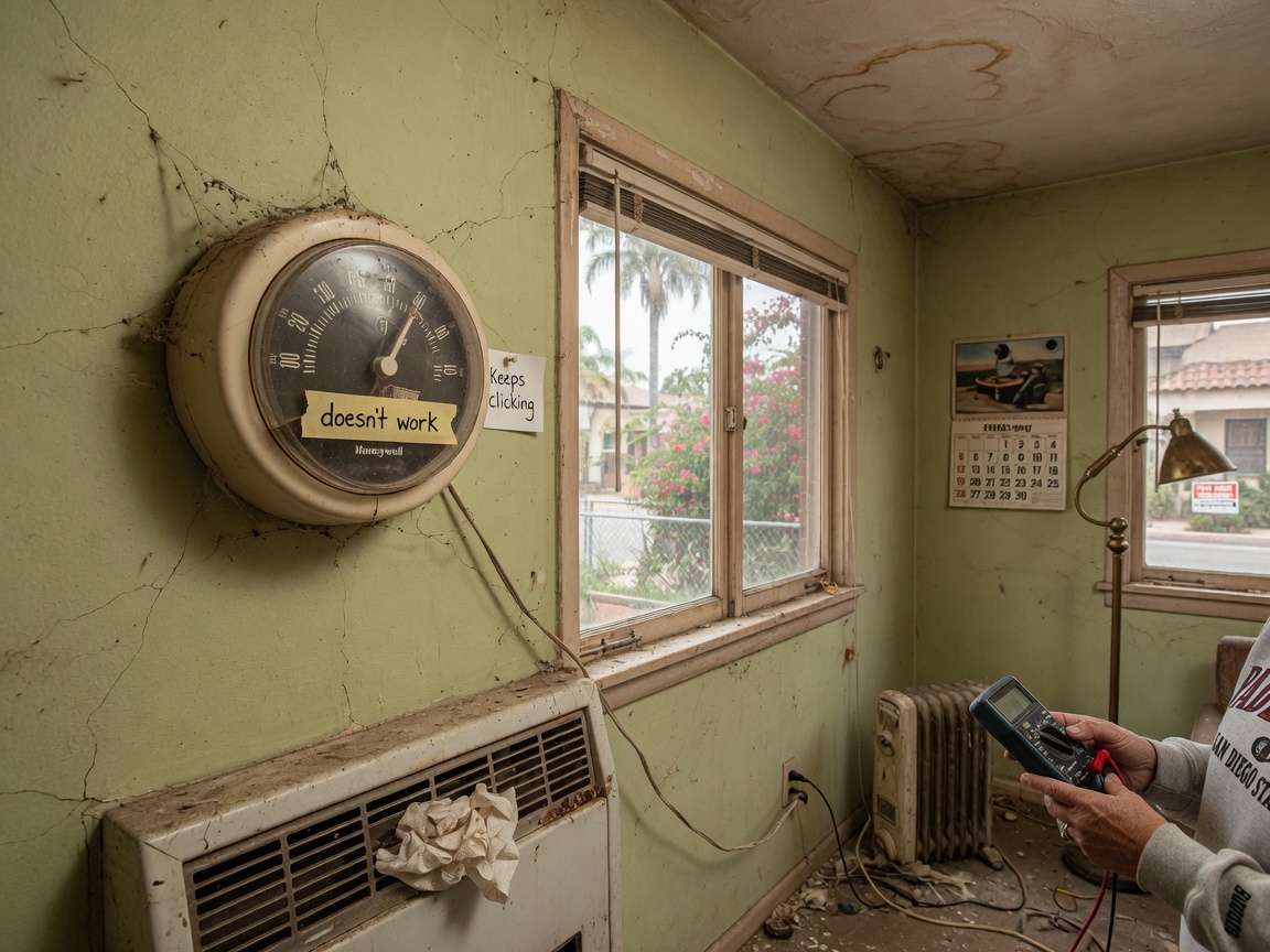 Common Thermostat Issues in Older North Park Homes